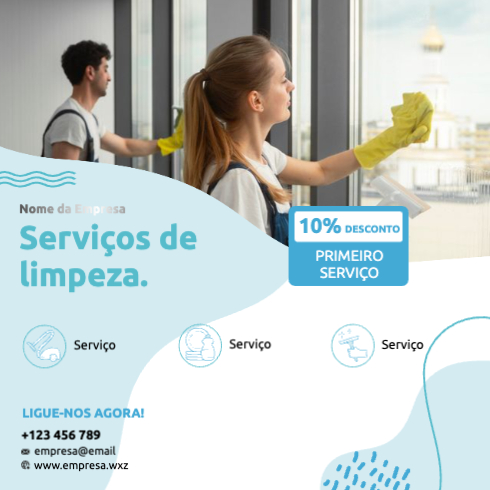 Layout Serviço de limpeza Frente