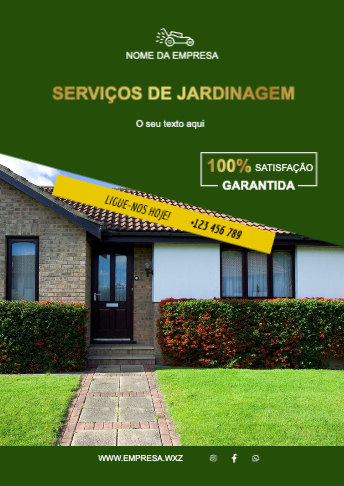 Layout Serviços de jardinagem Frente