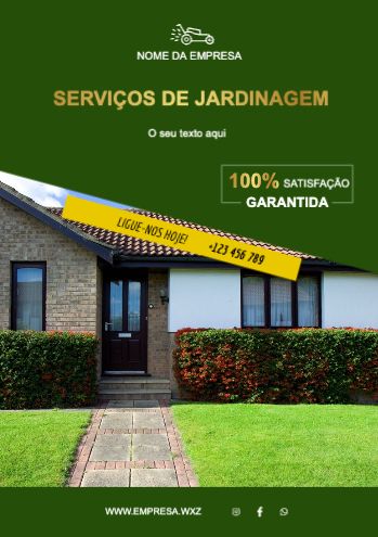 Layout Serviços de jardinagem Frente