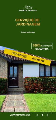 Layout Serviços de jardinagem Frente