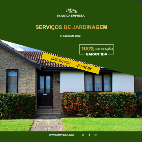 Layout Serviços de jardinagem Frente