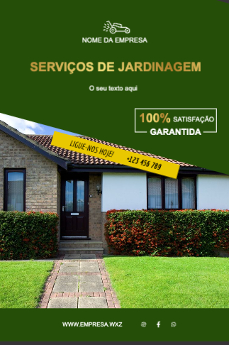 Layout Serviços de jardinagem Frente