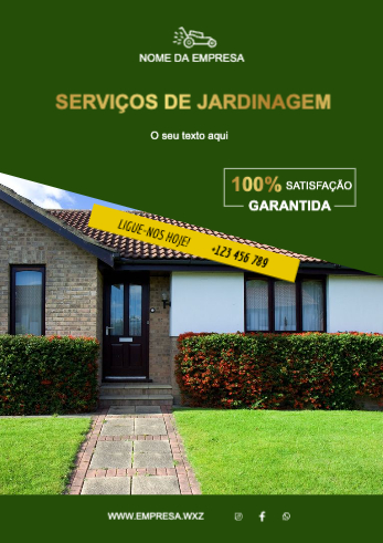 Layout Serviços de jardinagem Frente