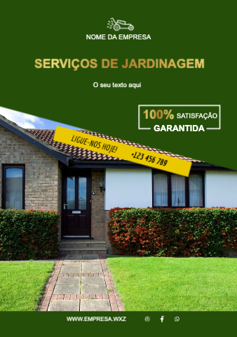 Layout Serviços de jardinagem Frente