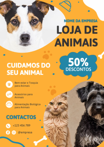 Loja de animais Verso