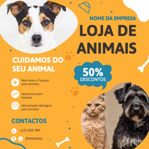 Loja de animais Verso