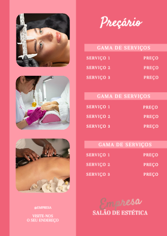 Serviço de Estética Verso