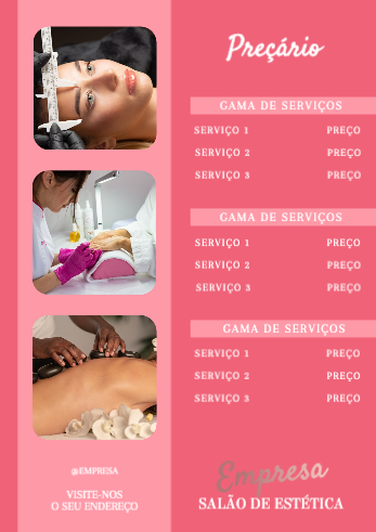 Serviço de Estética Verso