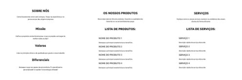 Layout simples Interior