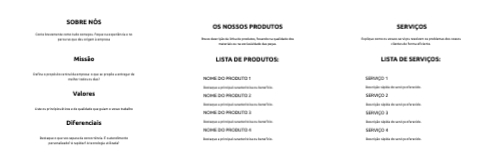 Layout simples Interior