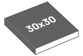 30 × 30 cm