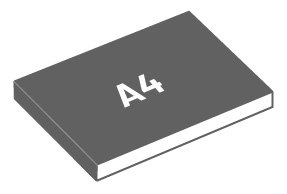 A4 (29.7 × 21 cm)