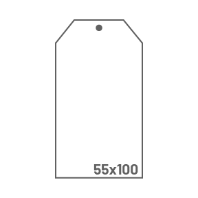 Étiquette classique · 55 × 100 mm